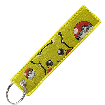 "Pikachu And Pokeball" Key Tag