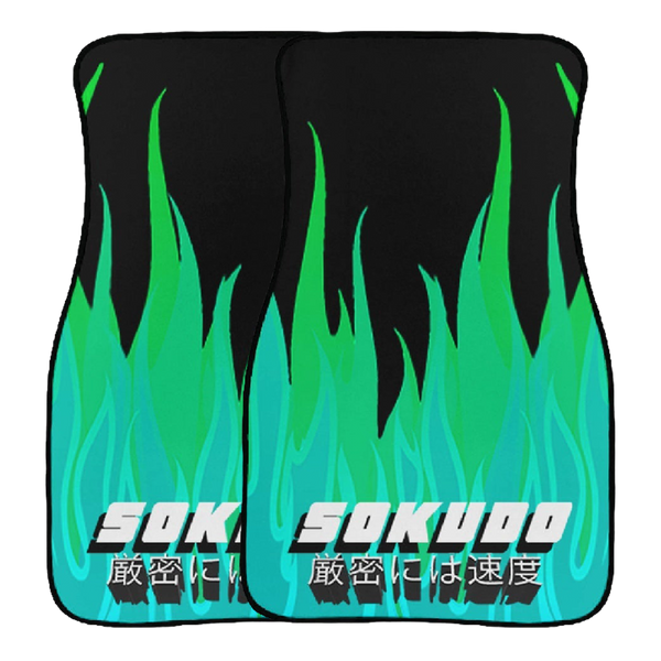 "GREEN INFERNO" FLOOR MATS
