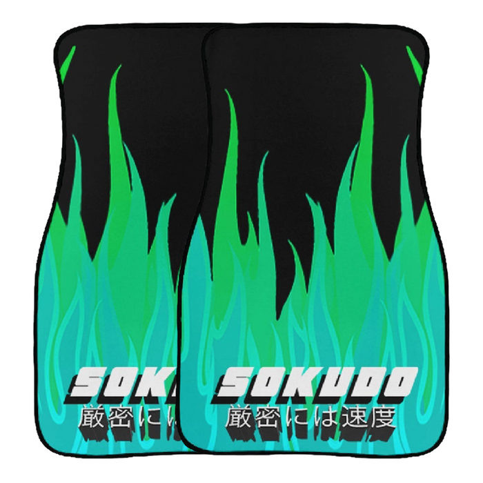 "GREEN INFERNO" FLOOR MATS