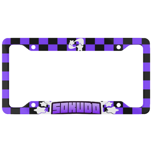 "PURPLE SUPERSTAR" PLATE FRAME