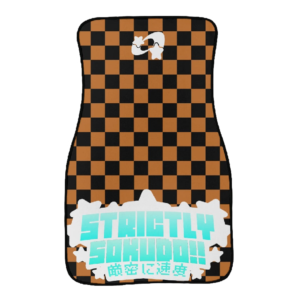"ORANGE SHOOTING STAR" FLOOR MATS
