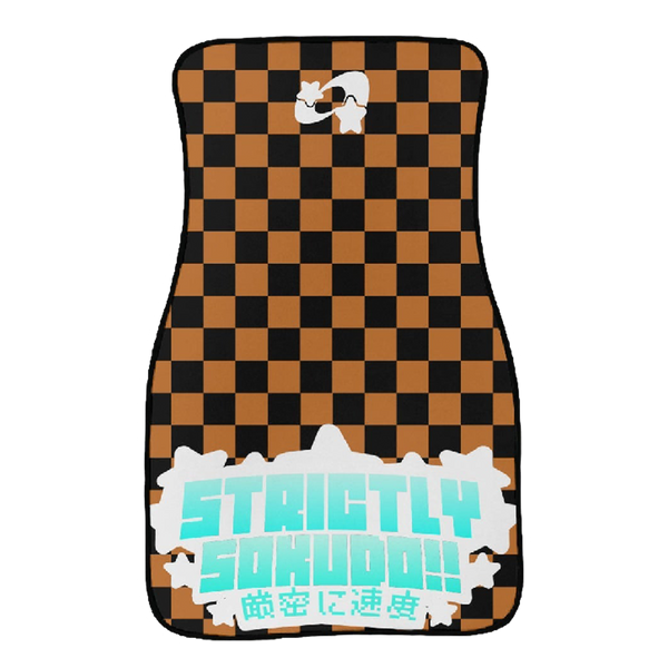 "ORANGE SHOOTING STAR" FLOOR MATS