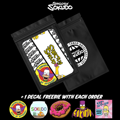 "KRUSTY SMOKING" SIMPSON SLAP STICKER