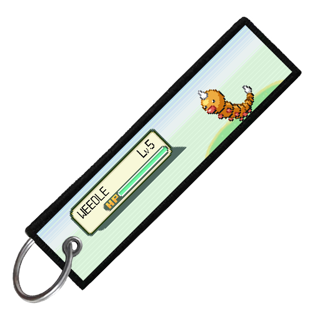 "WEEDLE BATTLE ENCOUNTER" CUSTOM KEY TAG