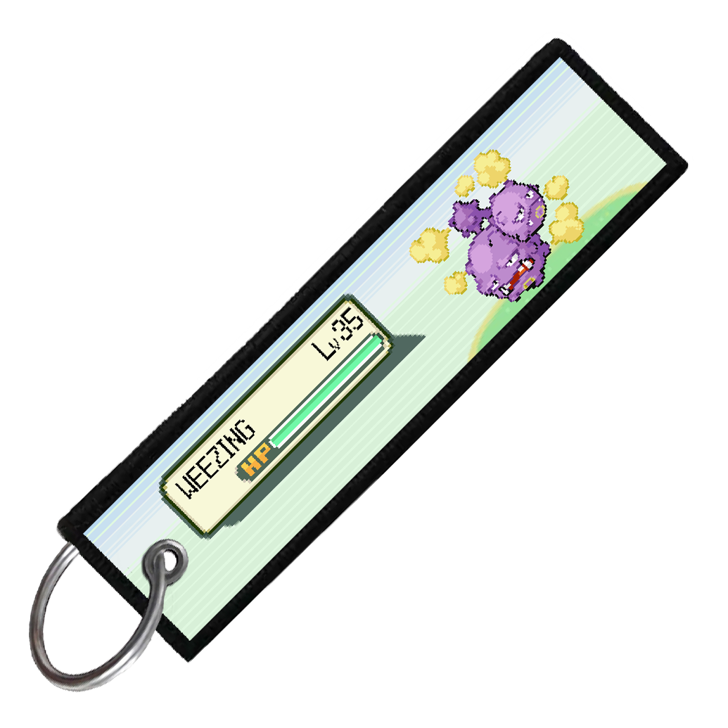"WEEZING BATTLE ENCOUNTER" CUSTOM KEY TAG