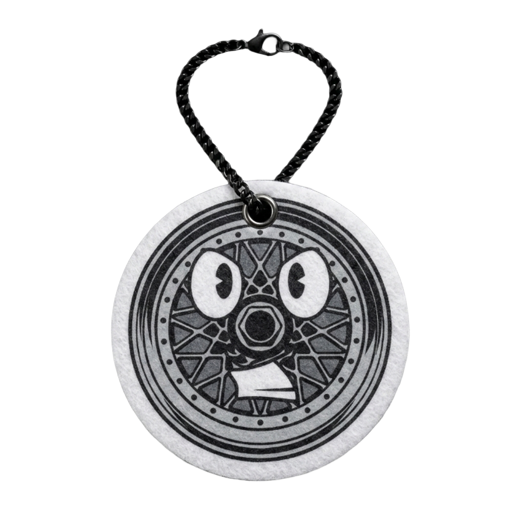WHEELIE HEAD Air Freshener — Front
