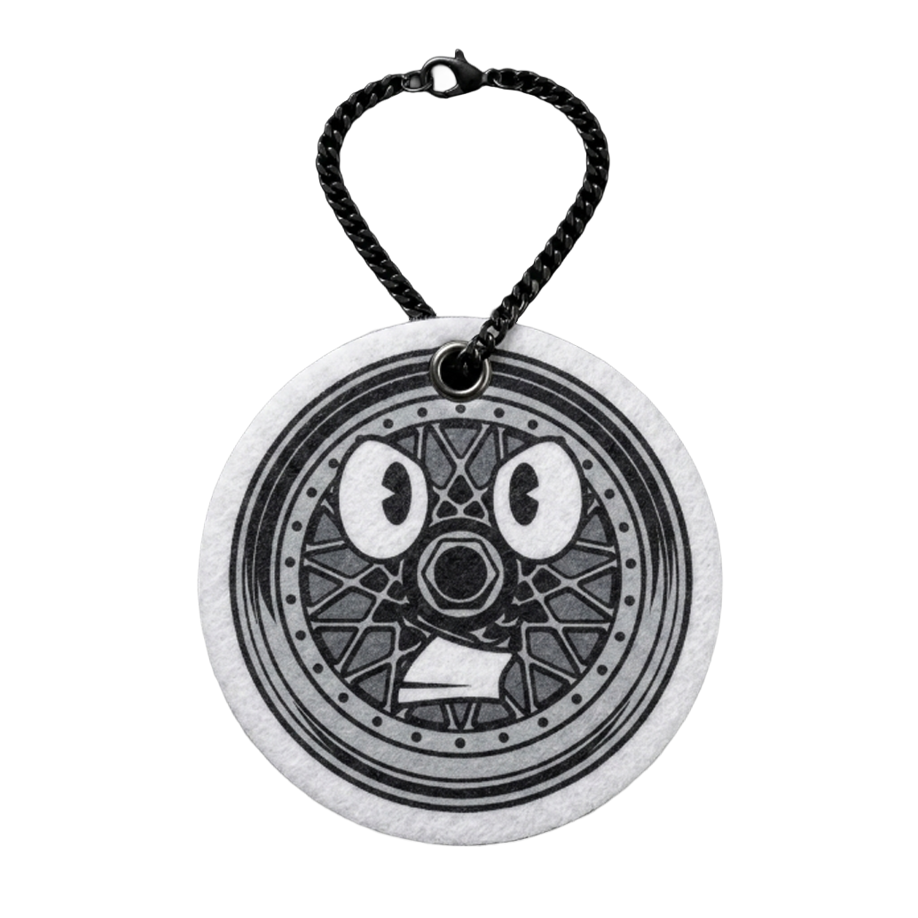 WHEELIE HEAD Air Freshener — Back