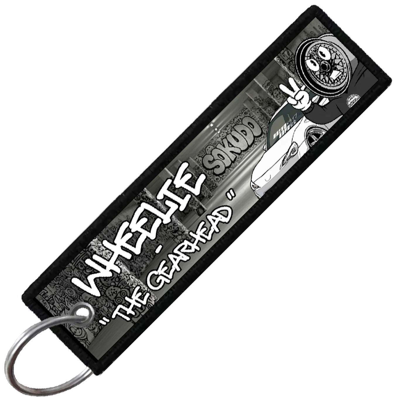 "WHEELIE PROFILE CARD" CUSTOM KEY TAG