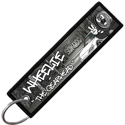 "WHEELIE PROFILE CARD" CUSTOM KEY TAG