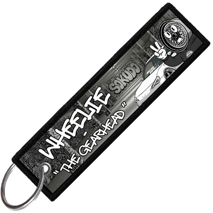 "WHEELIE PROFILE CARD" CUSTOM KEY TAG