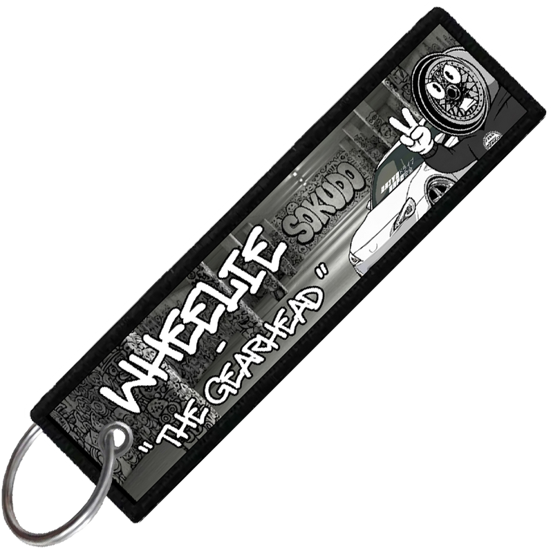 "WHEELIE PROFILE CARD" CUSTOM KEY TAG