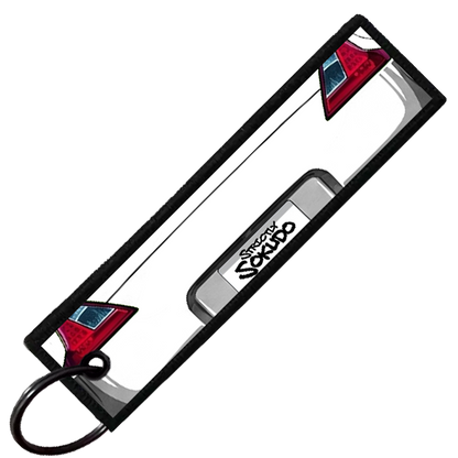 "WHITE 370Z PORTRAIT" CUSTOM KEY TAG