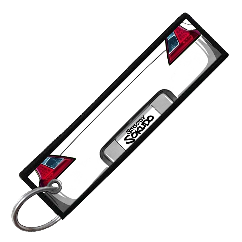 "WHITE 370Z PORTRAIT" CUSTOM KEY TAG