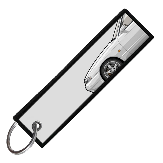 "WHITE R32 SIDE PROFILE" CUSTOM KEY TAG