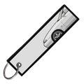 "WHITE R32 SIDE PROFILE" CUSTOM KEY TAG