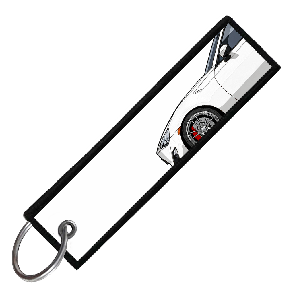 "WHITE BRZ/86/FRS SIDE PROFILE" CUSTOM KEY TAG