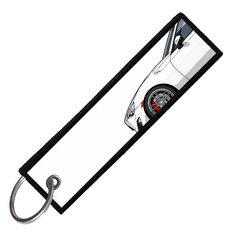"WHITE BRZ/86/FRS SIDE PROFILE" CUSTOM KEY TAG