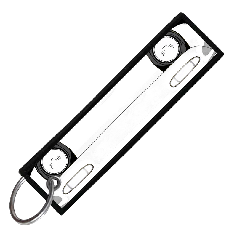 "WHITE MIATA PORTRAIT" CUSTOM KEY TAG