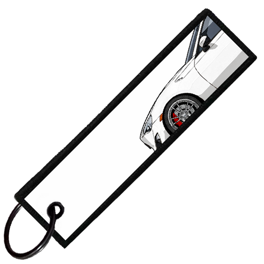 "WHITE BRZ/86/FRS SIDE PROFILE" CUSTOM KEY TAG