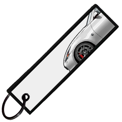 "WHITE 370Z SIDE PROFILE" CUSTOM KEY TAG