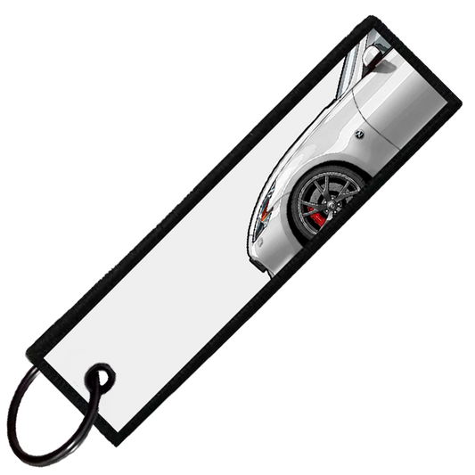 "WHITE 370Z SIDE PROFILE" CUSTOM KEY TAG