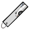 "WHITE MIATA SIDE PROFILE" CUSTOM KEY TAG