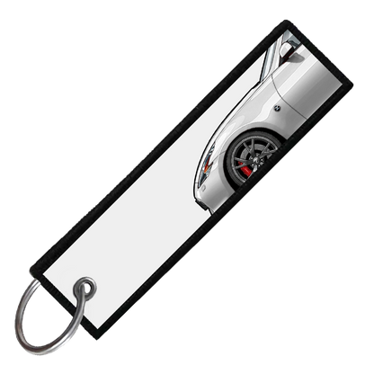 "WHITE 370Z SIDE PROFILE" CUSTOM KEY TAG