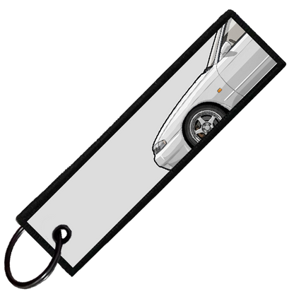 "WHITE R32 SIDE PROFILE" CUSTOM KEY TAG