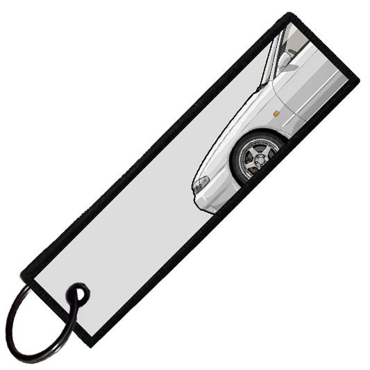 "WHITE R32 SIDE PROFILE" CUSTOM KEY TAG