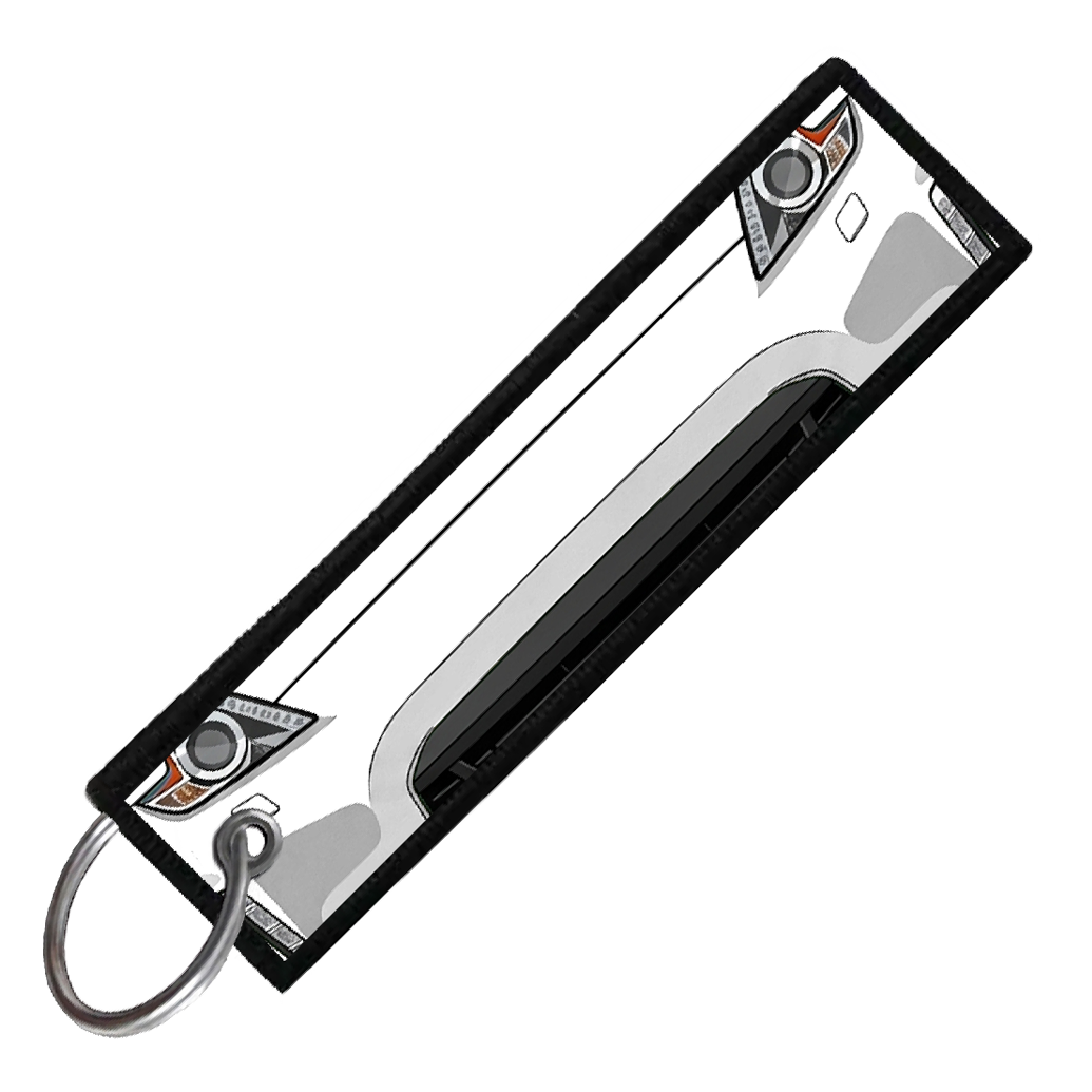 "WHITE 370Z PORTRAIT" CUSTOM KEY TAG