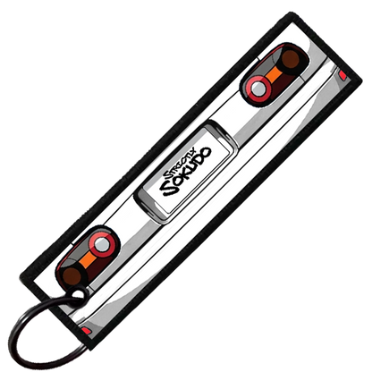 "WHITE MIATA PORTRAIT" CUSTOM KEY TAG