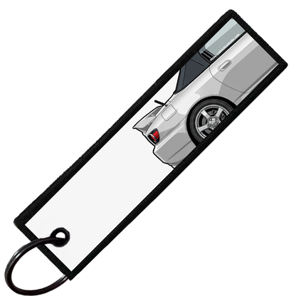 "WHITE S2000 SIDE PROFILE" CUSTOM KEY TAG