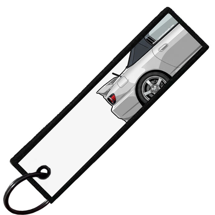 "WHITE S2000 SIDE PROFILE" CUSTOM KEY TAG