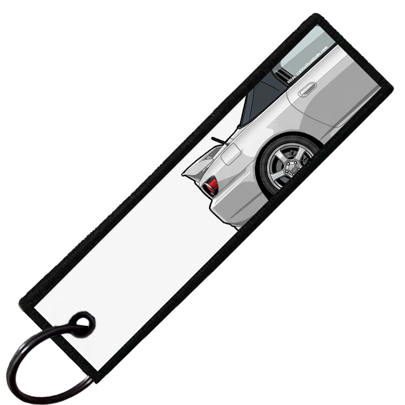 "WHITE S2000 SIDE PROFILE" CUSTOM KEY TAG