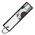 "WHITE 370Z SIDE PROFILE" CUSTOM KEY TAG