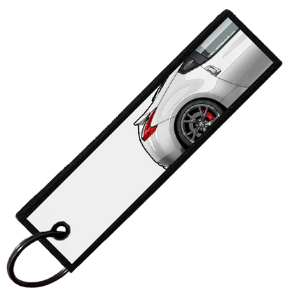 "WHITE 370Z SIDE PROFILE" CUSTOM KEY TAG