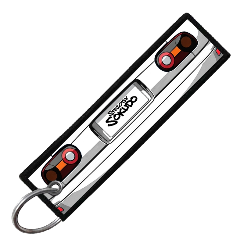 "WHITE MIATA PORTRAIT" CUSTOM KEY TAG