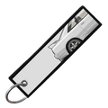 "WHITE R32 SIDE PROFILE" CUSTOM KEY TAG