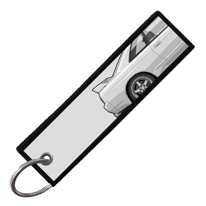 "WHITE R32 SIDE PROFILE" CUSTOM KEY TAG
