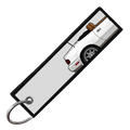 "WHITE MIATA SIDE PROFILE" CUSTOM KEY TAG