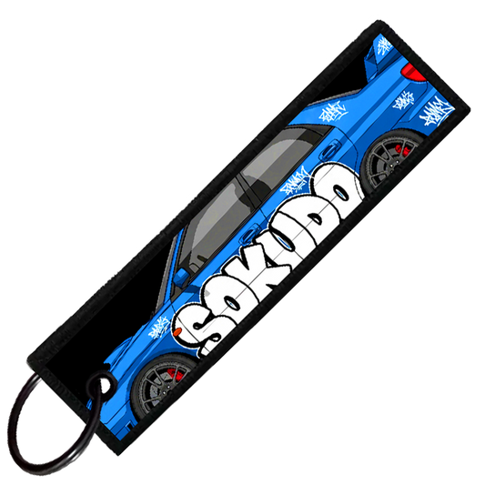 "WRX STI GRAFFITI GARAGE" Custom Key Tag