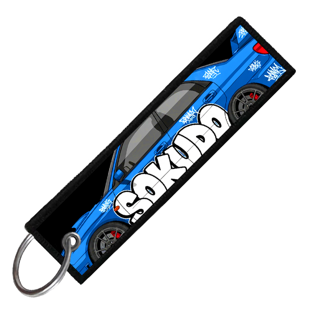 "WRX STI GRAFFITI GARAGE" Custom Key Tag