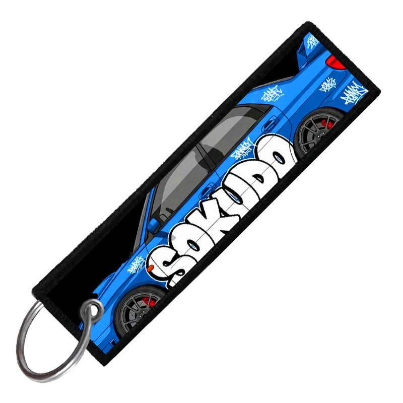 "WRX STI GRAFFITI GARAGE" Custom Key Tag
