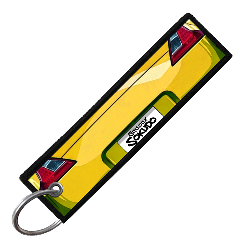 "YELLOW 370Z PORTRAIT" CUSTOM KEY TAG