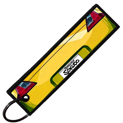 "YELLOW 370Z PORTRAIT" CUSTOM KEY TAG