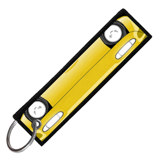 "YELLOW MIATA PORTRAIT" CUSTOM KEY TAG