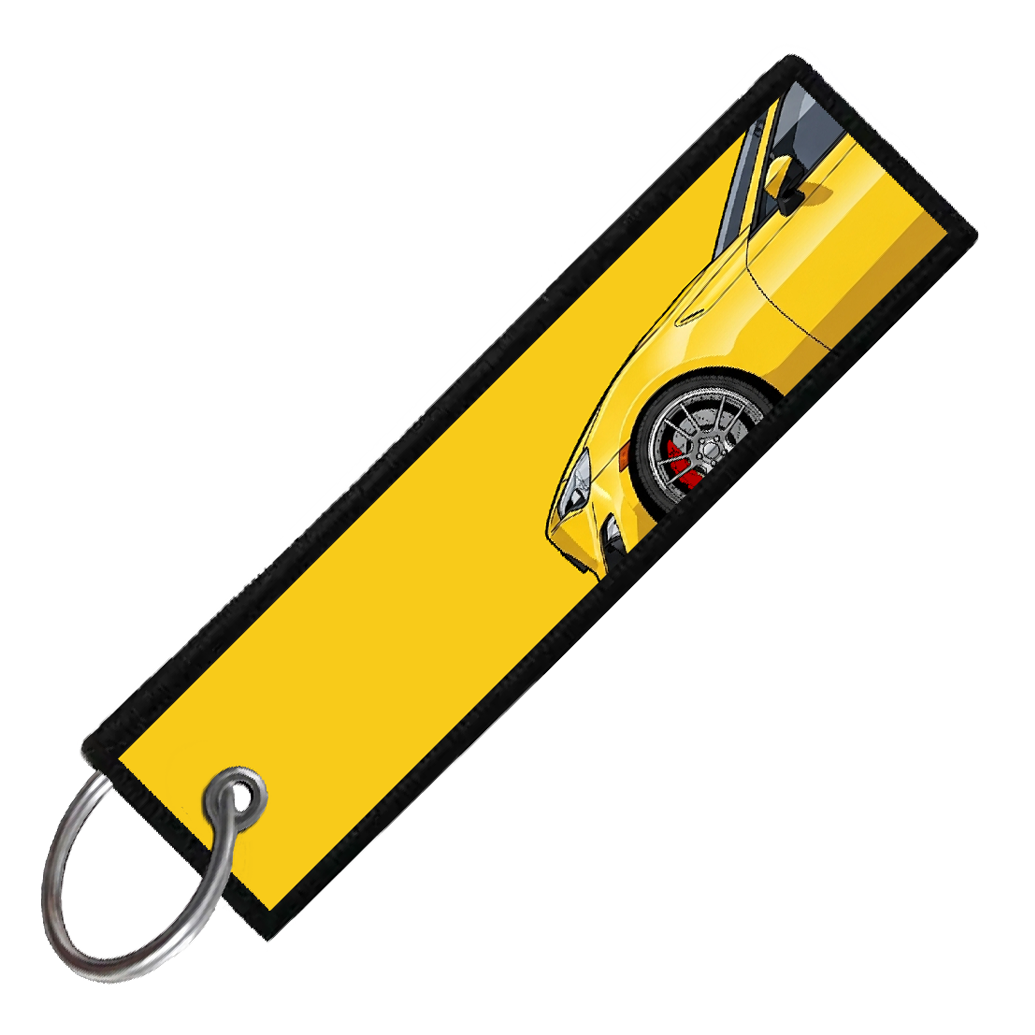 "YELLOW BRZ/86/FRS SIDE PROFILE" CUSTOM KEY TAG