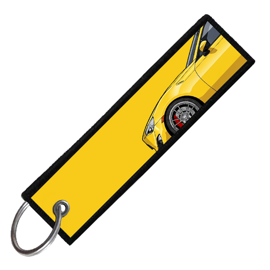 "YELLOW BRZ/86/FRS SIDE PROFILE" CUSTOM KEY TAG