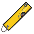 "YELLOW BRZ/86/FRS SIDE PROFILE" CUSTOM KEY TAG
