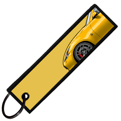 "YELLOW 370Z SIDE PROFILE" CUSTOM KEY TAG